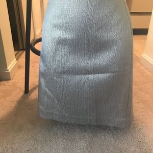 NWT LOFT SILVER MINI SKIRT